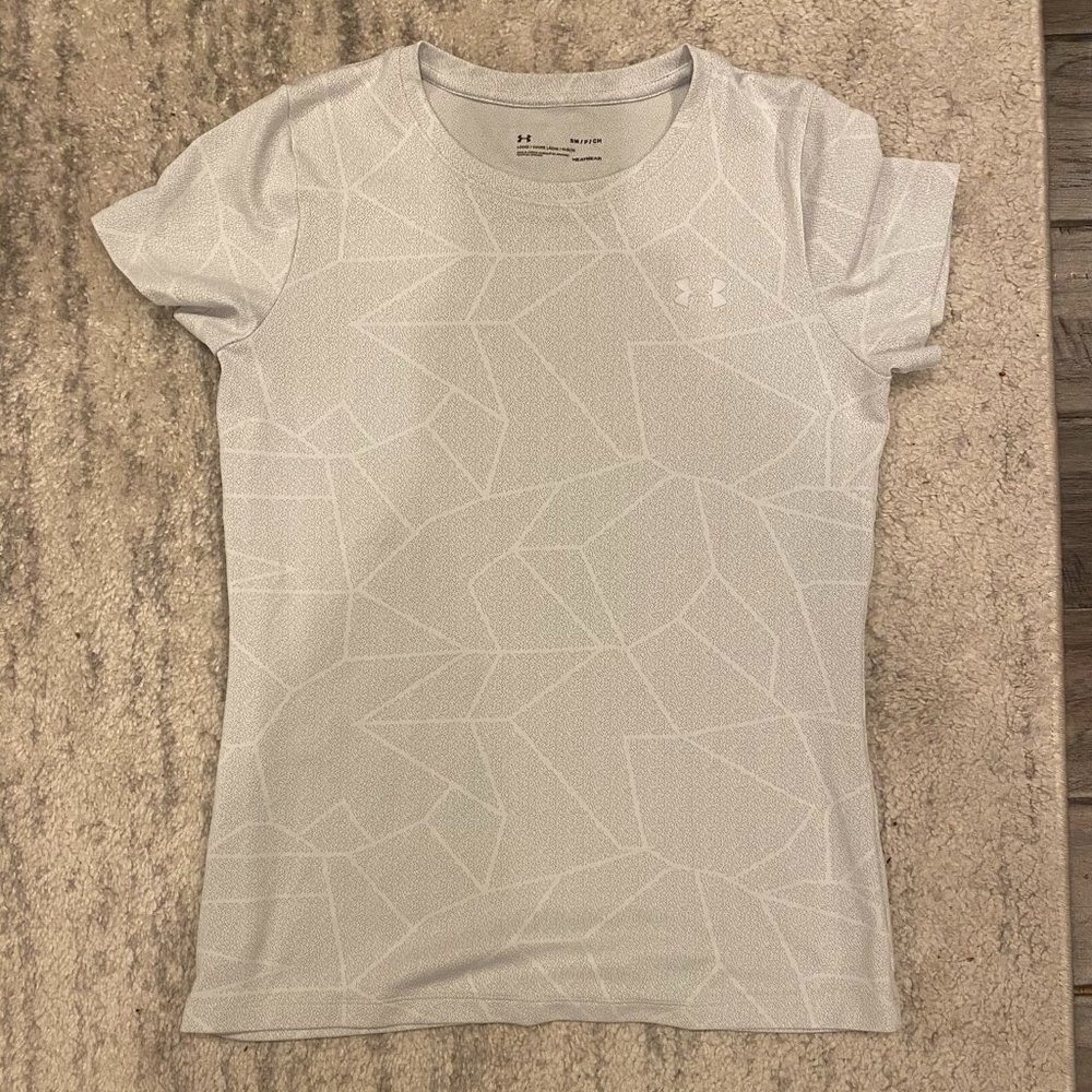 Under Armour Grey/White Workout Shirt